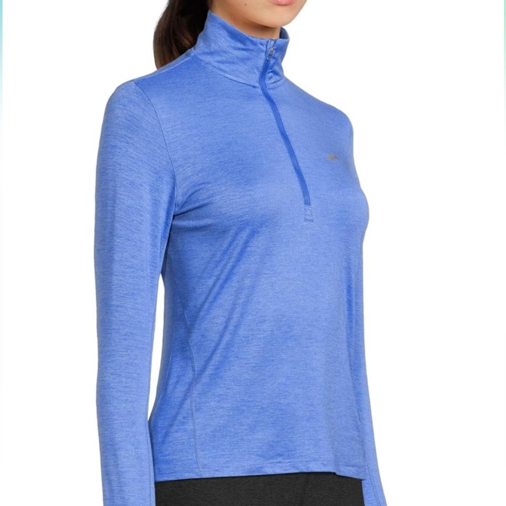 Brooks Dash 1/2 Zip Pullover Heather Blue Women’s Extra  Small